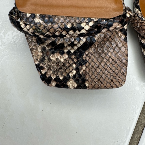 Primark Snakeskin Strappy Heels - Tan and Black - Picture 2 of 10